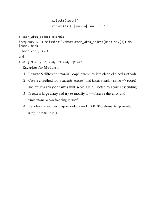 Text document with code and instructions on a white background
